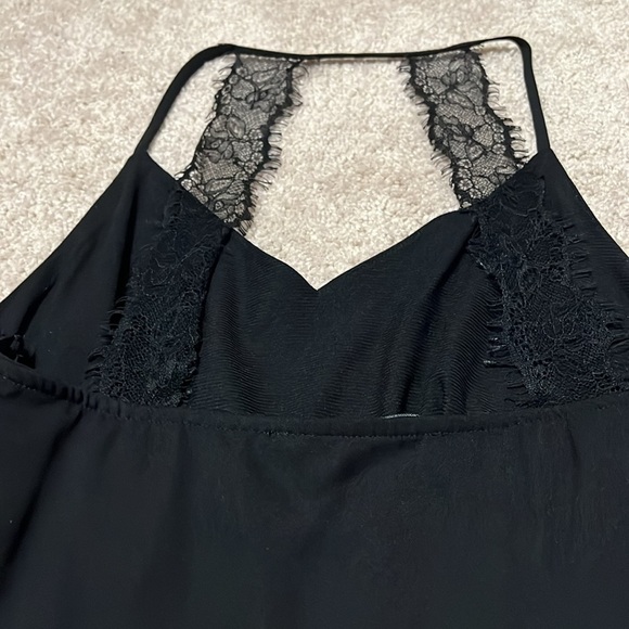 🌺 COLLECTIVE CONCEPTS black peplum top Size M - Picture 4 of 7